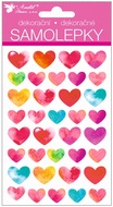 Stickers Hearts 15 x 10 cm 