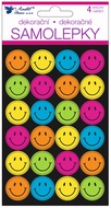 Stickers Neon Smiley 4 Sheets 15 x 10 cm 