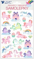 Stickers Unicorns Embossed 21 x 14 cm 