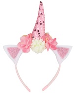 Headband Unicorn Pink, universal