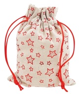 Gift Canvas Bag with Glossy Print 13 x 18 cm, Stars