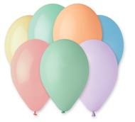 Balloons Pastel, 26 cm, 10 pcs in bag, color mix 