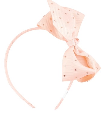 Headband with Ribbon, Light Pink