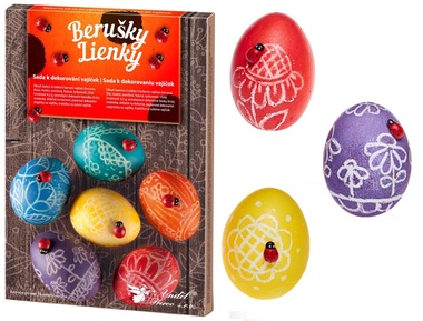 Easter Egg Decorating Set for Blown out Eggs - Ladybirds