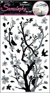 Wall Sticker 50x32 cm, Black-and-Grey Twig