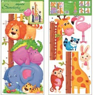 Wall Sticker Growth Chart 120x32 cm, ZOO Animals