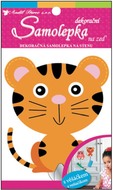 Wall Sticker with Hook 13x10 cm, Little Tiger