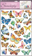 Wall Sticker 53x29 cm, Butterflies (color)