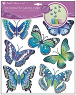 Wall Sticker Butterflies 30,5x30,5 cm Blue