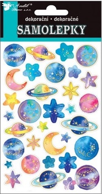 Stickers 19x10 cm, Planets and Stars