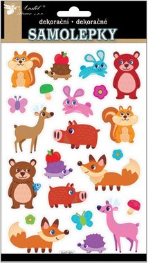 Stickers 21x14 cm, Forrest Animals 