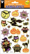 Glow in the Dark Puffy Stickers 25x14 cm, Witch