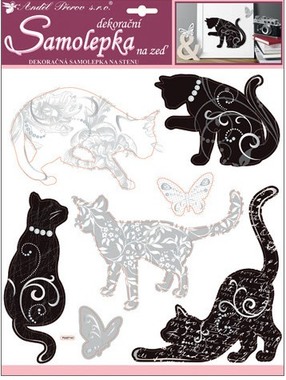 Wall Stickers 3D 38x31 cm, Cats