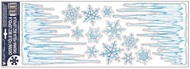 Decorative Window Cling – Ice Crystals and Snowflakes