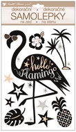 Sticker 36 x 21 cm, Pop up, Flamingo