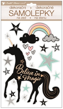 Sticker 36 x 21 cm, Pop up, Unicorn