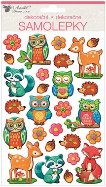 Stickers 3D 14 x 25 cm, Animals