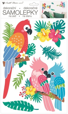 Wall Stickers 24 x 42 cm, Parrots 