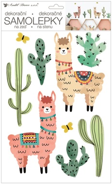 Wall Stickers 24 x 42 cm, Llamas 
