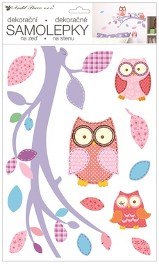 Wall Stickers 24 x 42 cm, Owls