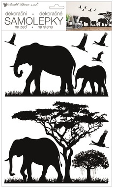 Wall Stickers 24 x 42 cm, Elephants
