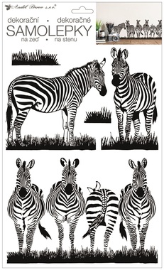 Wall Stickers 24 x 42 cm, Zebras