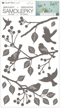 Wall Sticker 32 x 59 cm, Bow/Birds