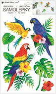 10488 Samolepka na zeď papoušci 24 x 42 cm-1
