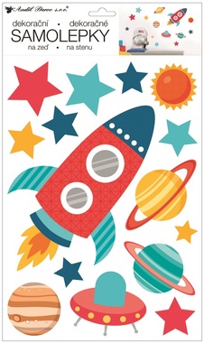 Wall Stickers 24 x 42 cm, Spaceship