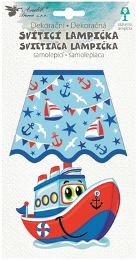 Lamp Sticker LED, 19 cm, Boat