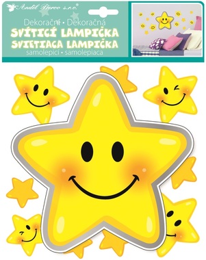 Lamp Sticker LED, 18 cm, Star