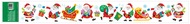 Decorative Window Cling – Santas