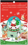Colouring Book with Stickers 14 x 23 cm, Santa