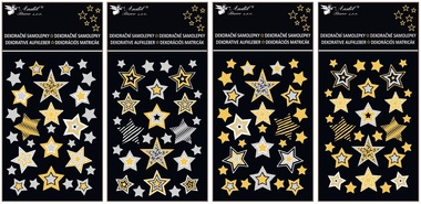 Foil Stickers 8 x 12 cm, Stars