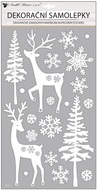 10676 Samolepka jeleni s glitry 24 x 47 cm-1