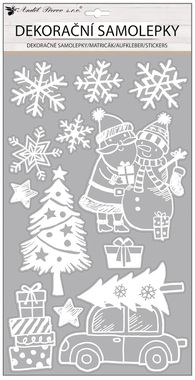Sticker Christmas with Glitter 24 x 47 cm