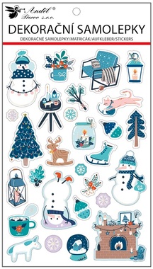 EVA Stickers Winter 14,5 x 25 cm