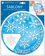 Platsic Stencils Snowflakes 25,5 x 31 cm