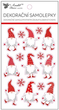 Gnomes EVA Stickers with Glitter 10.5 x 19 cm