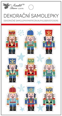 Nutcracker Plastic Stickers 10.5 x 19 cm