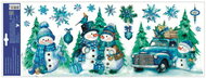 Decorative Window Cling – Winter landscape with car