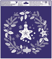 Decorative Window Cling – Circle with a flask