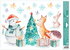 Decorative Window Cling – Animals, snowman and tree