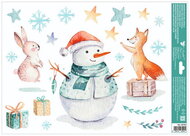 Decorative Window Cling – Fox, bunny and snowman