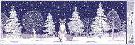 Decorative Window Cling – Mixed forest with Fox