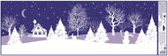 Decorative Window Cling – Cottage and snowman