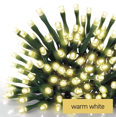 Christmas Lights 12m-120 LED warm white+5 m supply cord