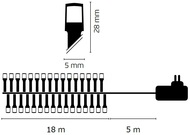 11015 Osvětlení vánoční 18m-180 LED barevná+5m přívodní kabel-3