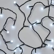 11023 Osvětlení vánoční bílé kuličky 8m-80 LED+5m přívodní kabel-5