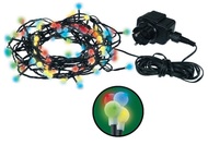 11032 Osvětlení vánoční barevné kuličky 20m-200 LED+5m přívodní kabel-2